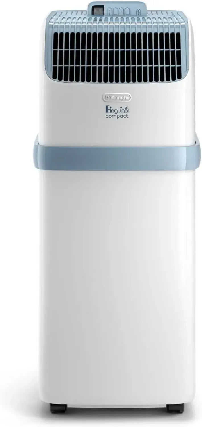 De'Longhi Pinguino Kompakt Klimaanlage, 8.300 BTU/h, geeignet für Räume bis 60m³, mit Entfeuchtung und 24h-Timer, Energieklasse A, Weiß
