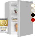 Exquisit Mini-Kühlschrank 52 l, LED, Grau, Glasregale, 45 cm