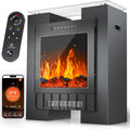 Elektrischer KESSER® LED Kamin mit Heizfunktion, Thermostat und WLAN-Steuerung