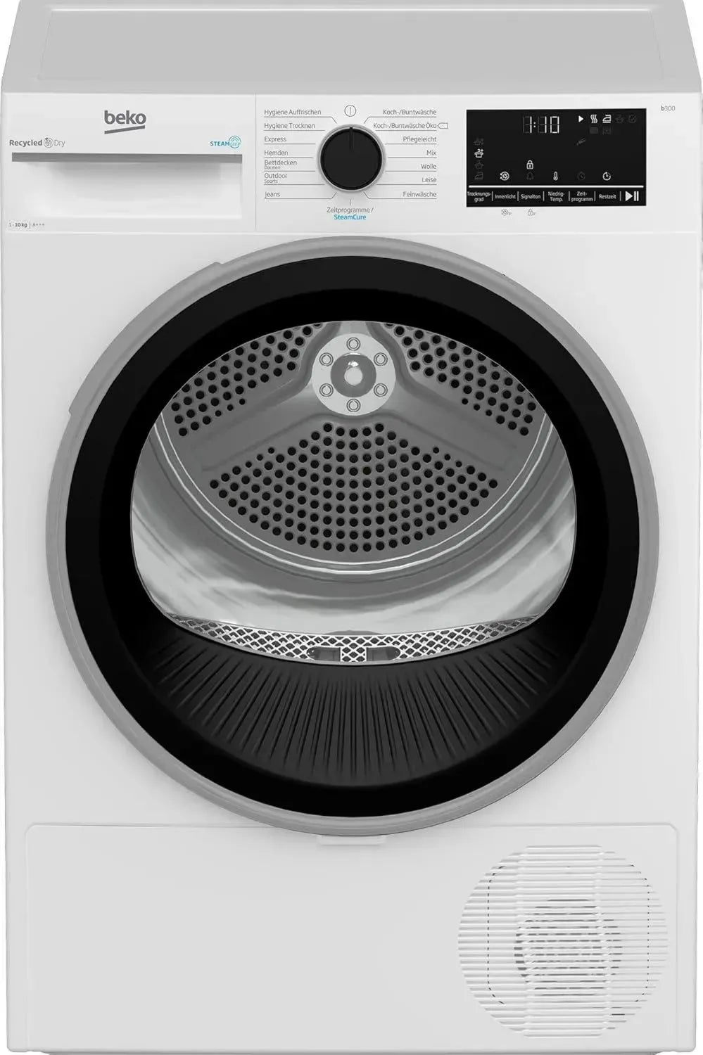Beko Wärmepumpentrockner 10 kg, Dampffunktion, Allergikerfreundlich, AquaWave Trommel, Hygienisches Trocknen, 15 Programme, Weiß