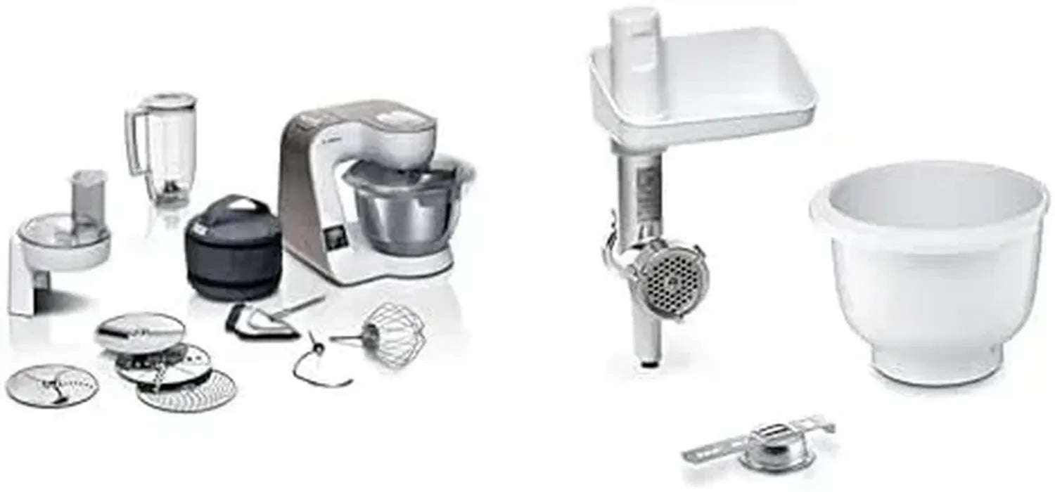 Bosch Küchenmaschine MUM5XW20 mit Zubehör-Set BakingSensation