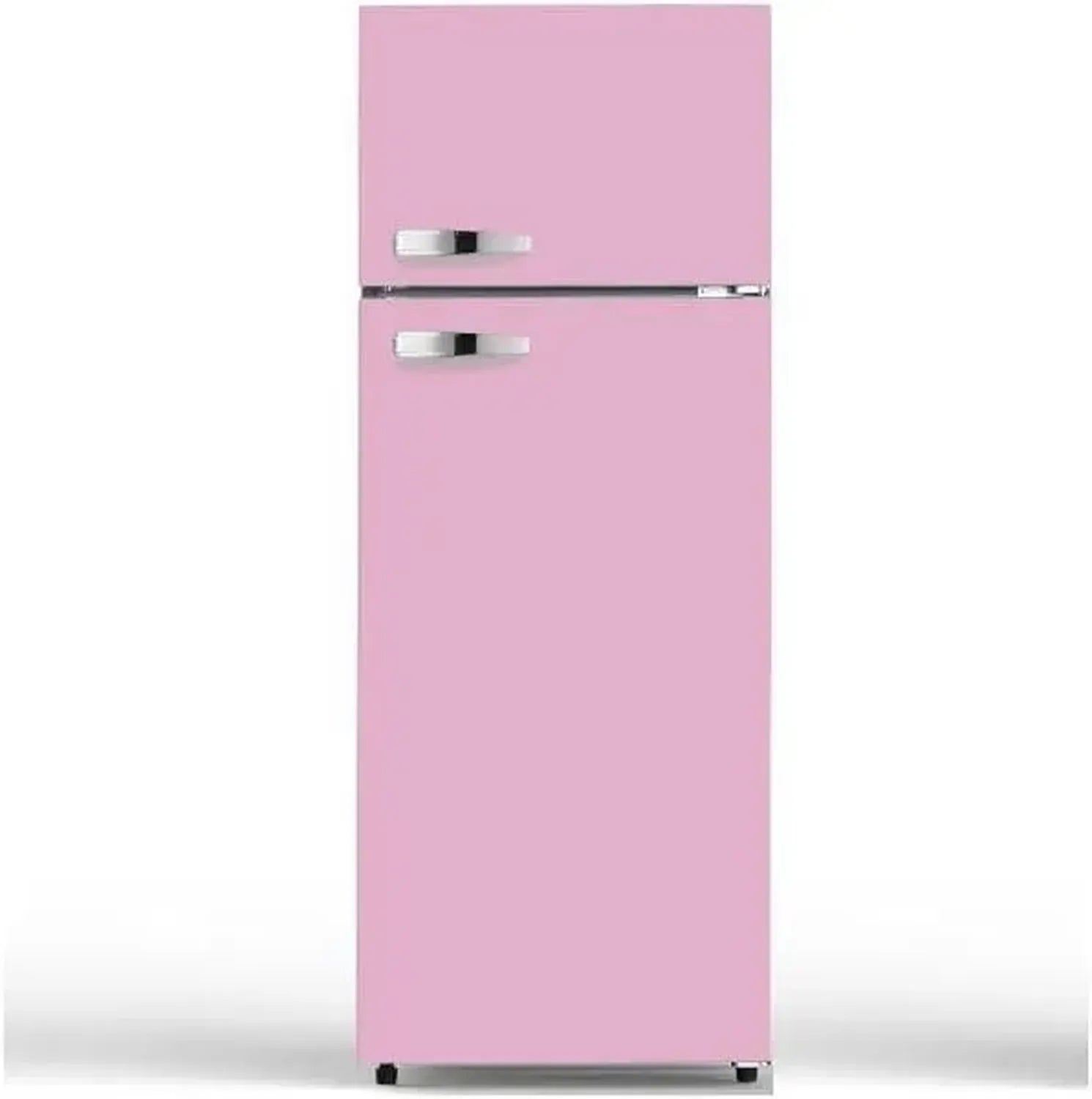 Retro Kühl-Gefrierkombination PKM GK210-2 SP, 208 L, Pink, 145 cm, 4-Sterne-Gefrierfach, 41 dB
