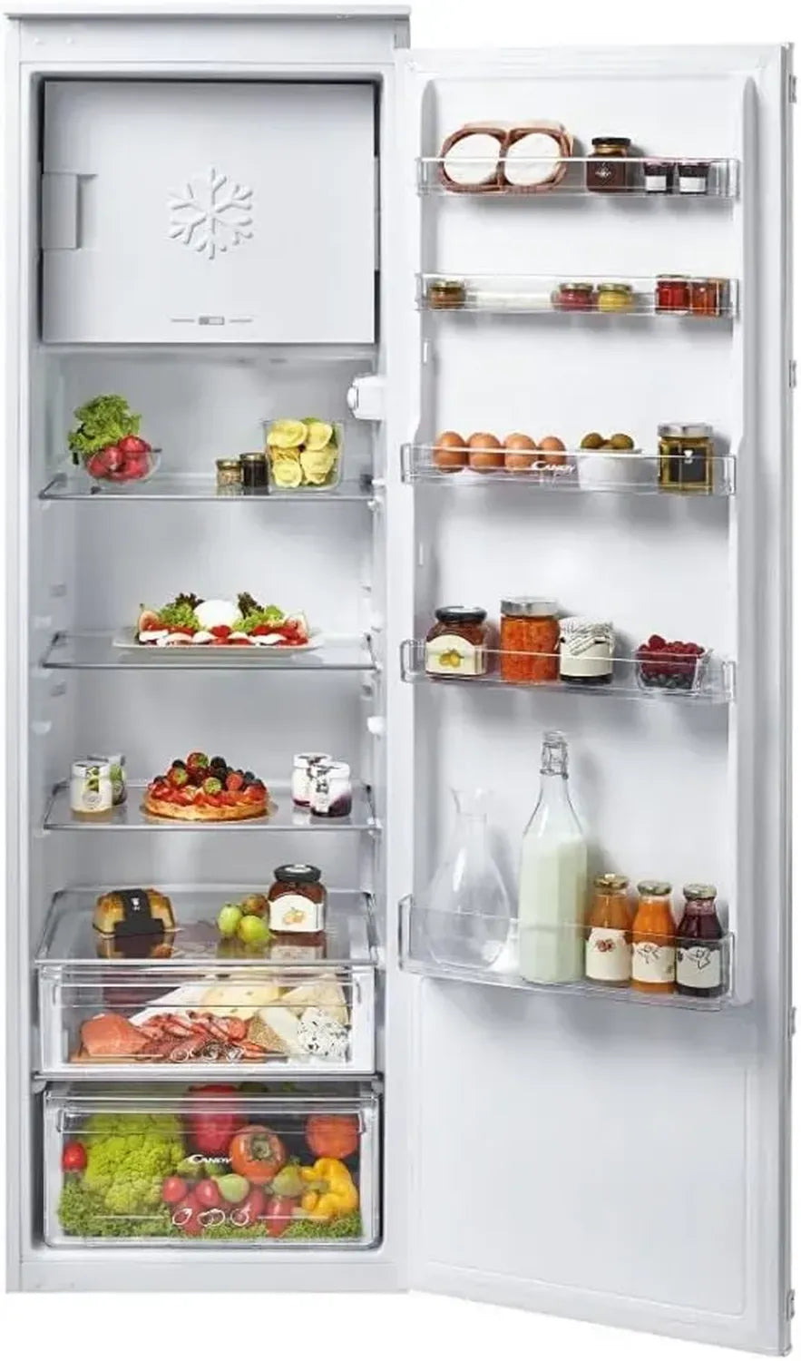 Candy CFBO3550E/N Einbaukühlschrank mit Schlepptür, 286L, integriertes Gefrierfach