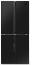 Gorenje NRM818EMB Kühl-Gefrierkombination mit French Door in Schwarz