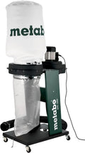 Metabo Staubsaugeranlage SPA 1200-550 W, 65 L Spänesack, 100 mm Anschluss - Staubklasse L, Stabil, Erdung, Mobil mit Rollen - Perfekt für Holzmaschinen