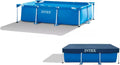 Intex Rechteckiger Kinderpool-Set mit Abdeckung, 260x160x65 cm, Familienspaß garantiert