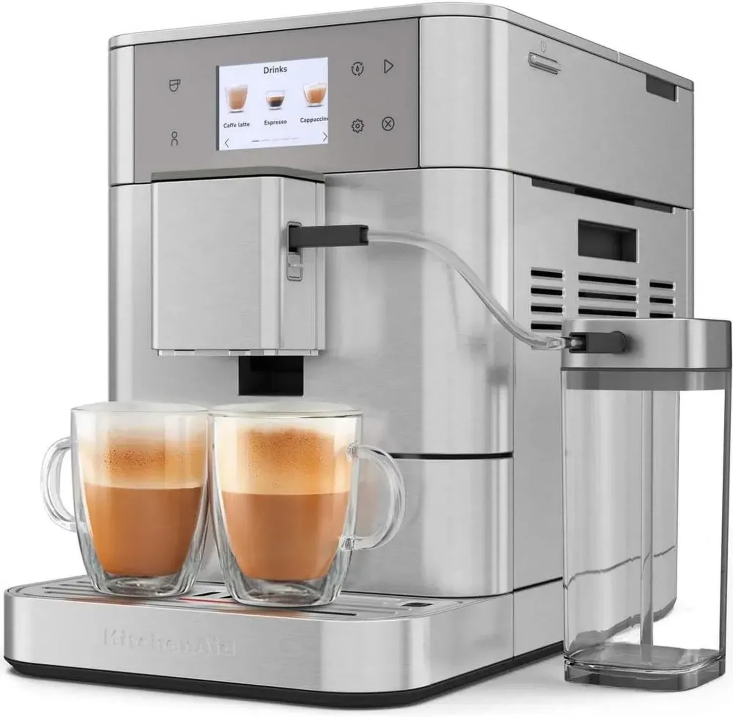 Kitchenaid Kaffeevollautomat mit 20 Getränkeeinstellungen und Milchaufschäumer